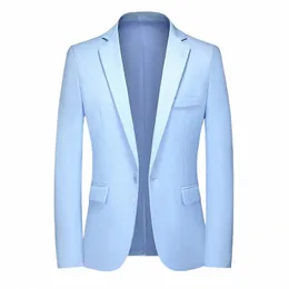 m-5xl Plus Size Mens Leve Blazer One Butt Slim Fit Suit Jacket Party Casual Chic Smart Blazers Mens Suit Jackets XXXXXL d3Sy #