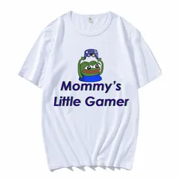 Mommy's Little Gamer Shirt Men's T Shirt Novelty Tee Shirt Short Sleeve O Neck Overdized T-shirts 100% Cott Clothing O8HV#