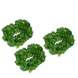 Decorative Flowers 6 Pcs Artificial Ivy Vine Hanging Foliage Plant Plants Garland Decor Flower Garlands Pumpkin Leaf