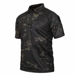 men's Tactical Military Polo Shirts Summer Army Force Camoue Shirt for Man Breathable Pocket Short Sleeve Shirts S-3XL P8uy#