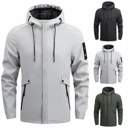 cold Lg Coats Zipper Winter Autumn Coat Men Weather Pocket Sleeve Jacket Hooded Solid Windproof Coat Puff Trench Cam 579c#