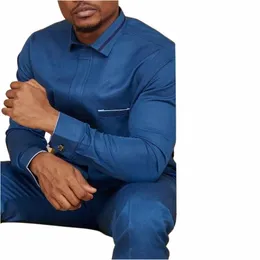 Afrikanische Männer Anzug Temos Zweiteilige Sets Einreiher Top Lg Hosen Ethnische Casual Stil Hochzeit Smoking Bräutigam Anzüge für Männer f5V3 #