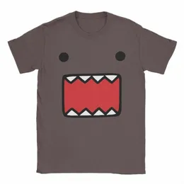 domo Kun Doll Face Camisetas masculinas Cott Crazy Camisetas Gola redonda Camiseta de manga curta Tops Adulto a2SP #