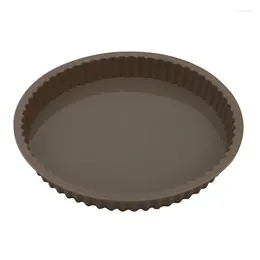 Stampi da forno Stampo per tortiera in silicone Stampo rotondo per bakeware Bordo ondulato Frutta Tinta unita Utensili da cucina fai da te