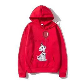 Men's Hoodies Sweatshirts Hoody 101 Dalmatians Sweatshir Puppy and Balloon Watercolor Juniors Outerwear S-3XL Mens Womens Hoody Free Shipping 24328