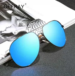 Offray Classic Men Polarised Solglasögon Polaroid Driving Pilot Högkvalitativa TAC -materiallinser 63903 UV400 Protection Eyewear8902024