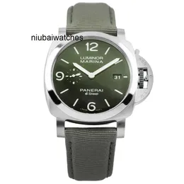 Механические часы Роскошные новые и Pam01356 44 мм серии Lumino Водонепроницаемые наручные часы с зеленым циферблатом Дизайнерский модный бренд из нержавеющей стали