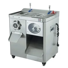 Moedor de carne automático de dupla utilização Função de máquina de corte de carne Moedor elétrico comercial e cortador de aço inoxidável Máquina de corte de carne e enema