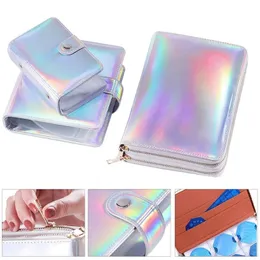 20/32Slots holografik Stamping Plate Case Nail Art Stamp Card Bag Steel Plate Album Stamping Mall Storage Bag