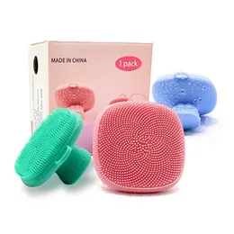 Spazzola per la pulizia del viso in silicone Scrubber esfoliante Spazzola per la pulizia del viso Detergente per il viso