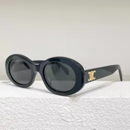 high quality Designer sunglasses women mens Sunglasses C 40194 oval cat eye sunglasses famous fashionable street photo Classic retro luxury eyeglass UV400 with box