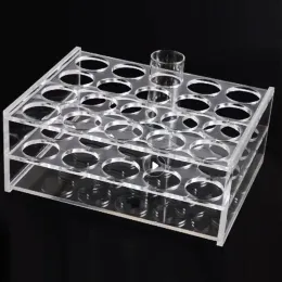 Rack 0,2/0,5/1,5/2/5/7/10/15/20/25/50/15 ml 24/48/40/96 Hål Lagringsplatta Organiskt glas PMMA Laboratorium Centrifugrörställare