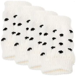 Abbigliamento per cani 4 pezzi Calzini per animali domestici anti-dirty Terrena per gamba a maglia COPERCHI COTONE COTON