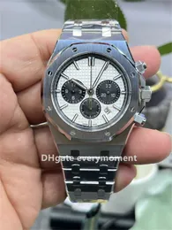OM Factory Super Edition Chronograph 26331 41mm Automatic Mechanical Men's Watches CAL.2385 Movement 316L Stainless Steel Watch Waterproof Wristwatches