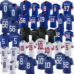 0 Brian Burns 5 Kayvon Thibodeaux Custom Football Jerseys Daniel Jones Dexter Lawrence II Taylor Deonte Banks Jalin Hyatt Xavier McKinney Darren Waller 2023