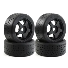 RS Rubber Black Tire 10245mm Tyre 17Mm Wheel Hex For Arrma 17 Infraction Felony Limitless RC Car Upgrade Parts 240315