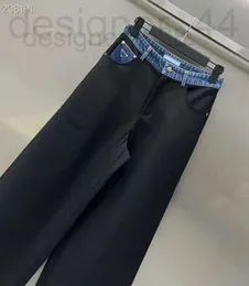 Women's Pants Capris Designer Designer Spliced ​​Casual Pants Style Korean version Trshows en smal och västerländsk look Bevq Huz3