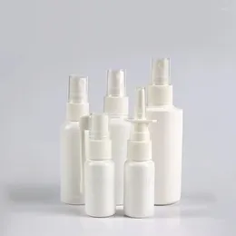 Garrafas de armazenamento 100 5/10/20/30/50/60/100ml garrafa de spray de plástico vazio pequeno líquido oral recarregável atomizador de névoa fina cosméticos
