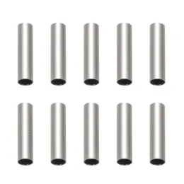 Components 10~30mm 304 Stainless Steel Tube Beads Spacer Beads Connector Straight for Jewelry Making DIY Bracelet Necklace Accessories