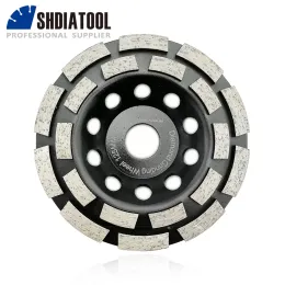 Tang Shdiatool 1pc 5 pollici Mola diamantata Ruota a tazza Dia125mm Bore22.23mm per calcestruzzo Marmo Mattoni Pietra Piastra di lucidatura