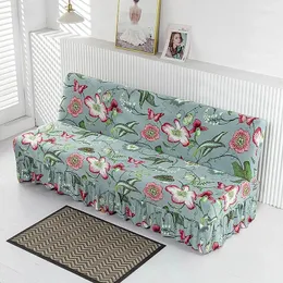 Stol täcker armlöst soffa täcker elastisk vikbar sängäcke all-inclusive universal kjolkant kudde full skydd
