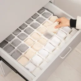 Bins 6pcs Einstellbare Wabenklappenschubladen -Trennscheibe DIY Grid Speicherorganisator für Höschen Socken Stifthalter