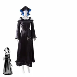 2023 Anime Death Master und Black Maid Cosplay Kostüm Coswear Maid Dr Schwarz Lg Dr Cosplay Kostüm Frauen Fünf Stück set G24L #