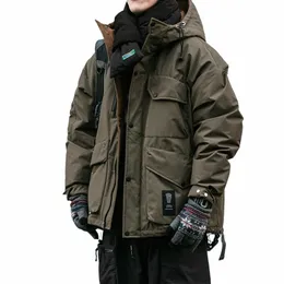 inverno coreano di alta qualità spessa piumini per uomo streetwear imbottitura con cappuccio cappotto giapponese harajuku trendy casual parka maschile 42qh #