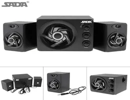 Sada D209 Portable Wooden USB20 مكبر صوت كمبيوتر Subwoofer مع قابس صوت 35 مم لجهاز الكمبيوتر المحمول MP3 MP4 PMP7269207970