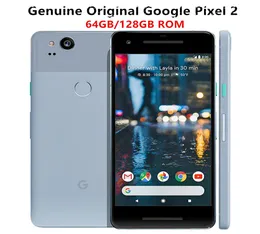 Oryginalne Google Pixel 2 Smartfony Snapdragon 835 Octa Core 4GB 64GB 128 GB Odcisk Palcyka 4G LTE odblokowany telefon komórkowy 1PC7246297