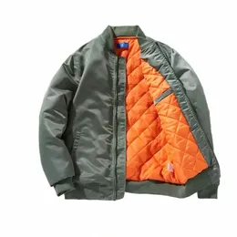 2023 Herrpilotjackor Cott Padded Army Bomber Jack -kappa Autumn Winter Man Milit Militär Motorcykeljackor Män kläder N0iw#