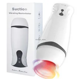 Mens Electric Full-Automatic Sucking Aircraft Cup Clip Deep Throat Vibration Interactive Uttal Mens Mens Masturbator On Fire