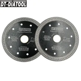 Zaagbladen DTDIATOOL 2 шт. Диаметр 125 мм/5 дюймов, спеченный режущий диск горячего прессования, сетка, турбо-алмазная пила, лезвие для керамической мраморной плитки