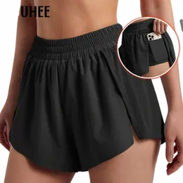 Ruuhee-Faldas de Tenis Para Mujer, Falda Deportiva de Cintura Alta, Pantales Cortos de Doble Capa C Bolsillos Ocultos, Para Golf, Gimnasio, Fitnes D8M0#