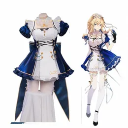 in Stock UWOWO Jean Cosplay Maid Dr Game Genshin Impact Fanart Cosplay Exclusive Maid Dr Costume Outfit Halen Costumes C3RL#
