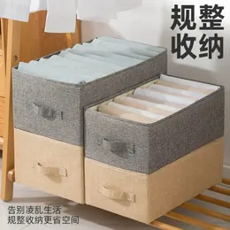 Caixa de armazenamento de roupas oxford pano gaveta estilo roupas tecido organizador caixa de armazenamento dobrável caixa de armazenamento doméstico