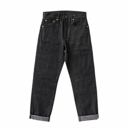 sås zhan mens jeans dubbelsidig regnbåge färgning sanforiserad utsäde denim jeans regnbåge regelbundet passar 14,5 oz j0fa#