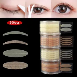 Sdotter 600 pcs Invisível Dupla Pálpebra Adesivo Lace Eye Lift Dupla Pálpebra Fita À Prova D 'Água Forte Adesivos Adesivos Olho Grande Fazer 240318