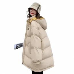 oversize Bread Coat Short Down Cott-Padded Jacket For Women Korean Versi Loose Warm Parka Coat Winter Hooded Parkas 2023 New j5K0#