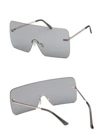 Brandneue One Piece Sonnenbrille Damen Herren Luxus Europa Beliebte Ins Sonnenbrille Lunettes de Sol Femme 41799321727