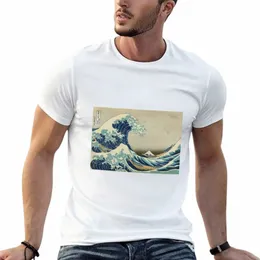 The Great Wave Off Kanagawa Camiseta Roupas Vintage Fãs de Esportes Blusa Camiseta para Homens W8Ev #