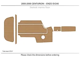 Bath Mats 2005-2006 Centurion Enzo SV240 Cockpit Swimming Platform 6mm Eva Teak Floor Non-Slip Mat