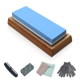 Jackor Professional Knife Sharpener Whetstone Sharpening Stones Malning Stone Water Stone Kitchen Grit 240 600 1000 3000 Doblesided