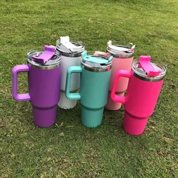 1 Stück 40-Unzen-Becher, isolierte wiederverwendbare Edelstahlflaschen, Reisebecher, Kaffee, Auto, Wasser, vakuumisolierte Trinkflasche für Männer und Frauen, Outdoor, Camping, Fahren,