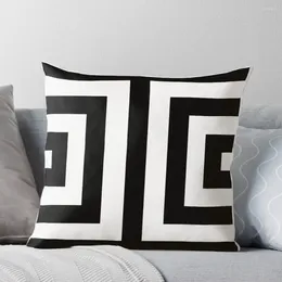 Travesseiro preto listras gregas lance anime capa de luxo fronhas cama s