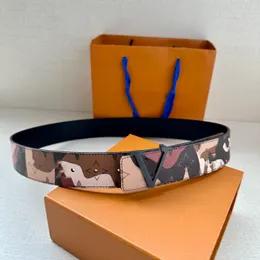 10A quality classic designer Belt for women stainless steel V buckle Real leather mens belt Retro Luxury gold plating womens belt 35MM Reversible belt L621