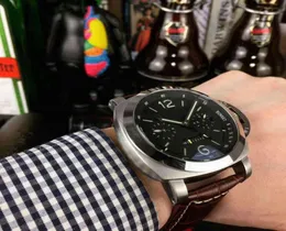 47mm16mm Pamleather 시계 316L 스테인리스 스틸 맨 자동 Pam 2 색 손목 시계 디자인 18294852