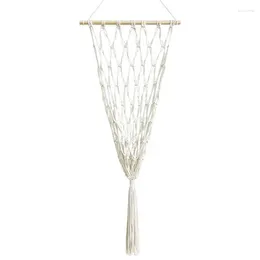 Tapeçarias Boho Macrame Net Bohemia Wall Hang Storage para brinquedos portátil organizador de pelúcia berçário sala de estar