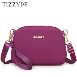 أكياس الكتف 2024 Women Women Nylon Messenger Bag Crossbody Lady shell shell bolsa feminina more zippers package hzq263