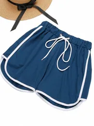 Jim Nora Sports Shorts Kadın Yaz Şeker Renk Anti Boşaltılmış Sıska Şort Günlük Lady Elastik Bel Plajı Kısa Pantolon A9xc#